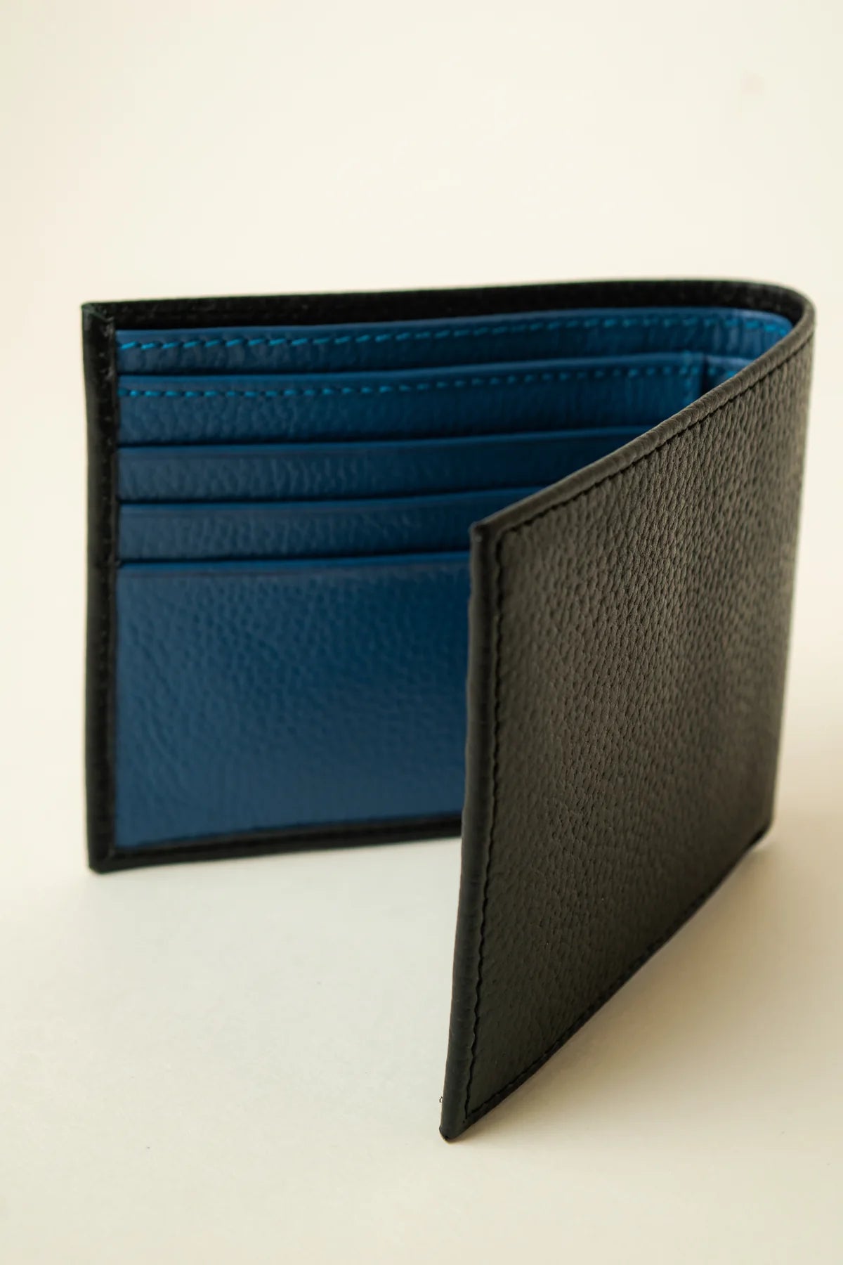 Stockman Leather Wallet - Dark Blue