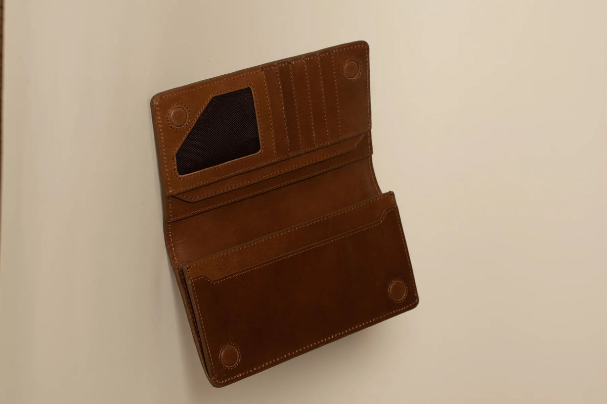 Foreman Long Wallet - Burnished Tan