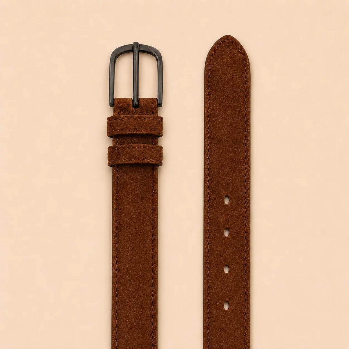 Cinch Suede Belt - Saddle