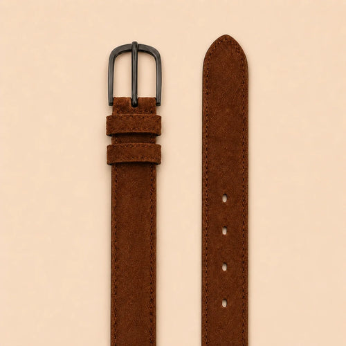 Cinch Suede Belt - Saddle