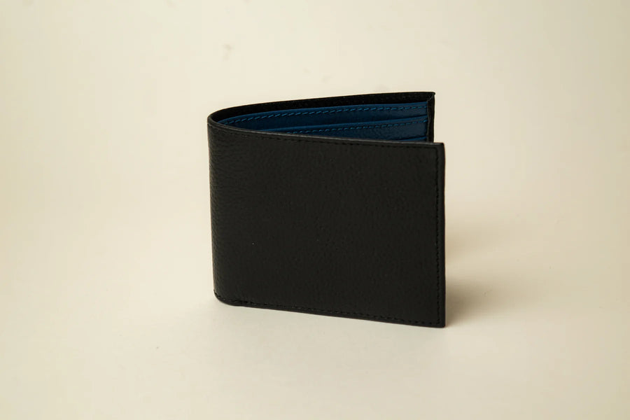 Stockman Leather Wallet - Dark Blue