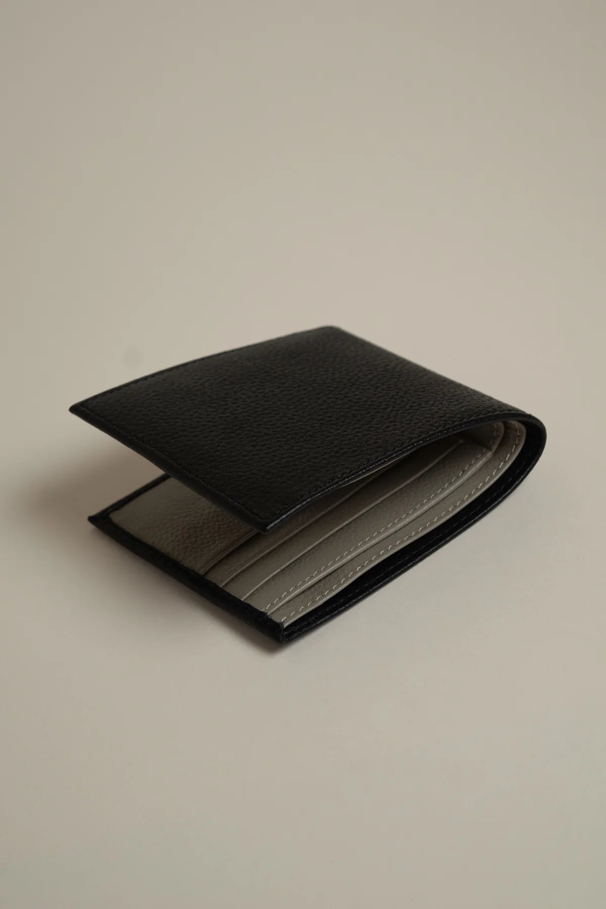 Stockman Leather Wallet - Grey