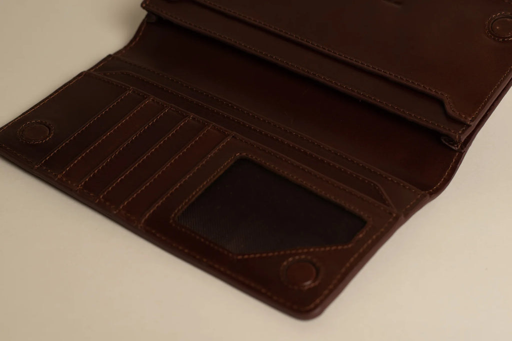 Foreman Long Wallet - Mahogany