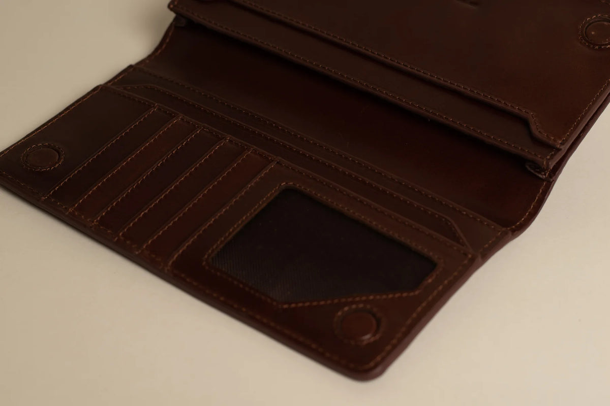 Foreman Long Wallet - Mahogany