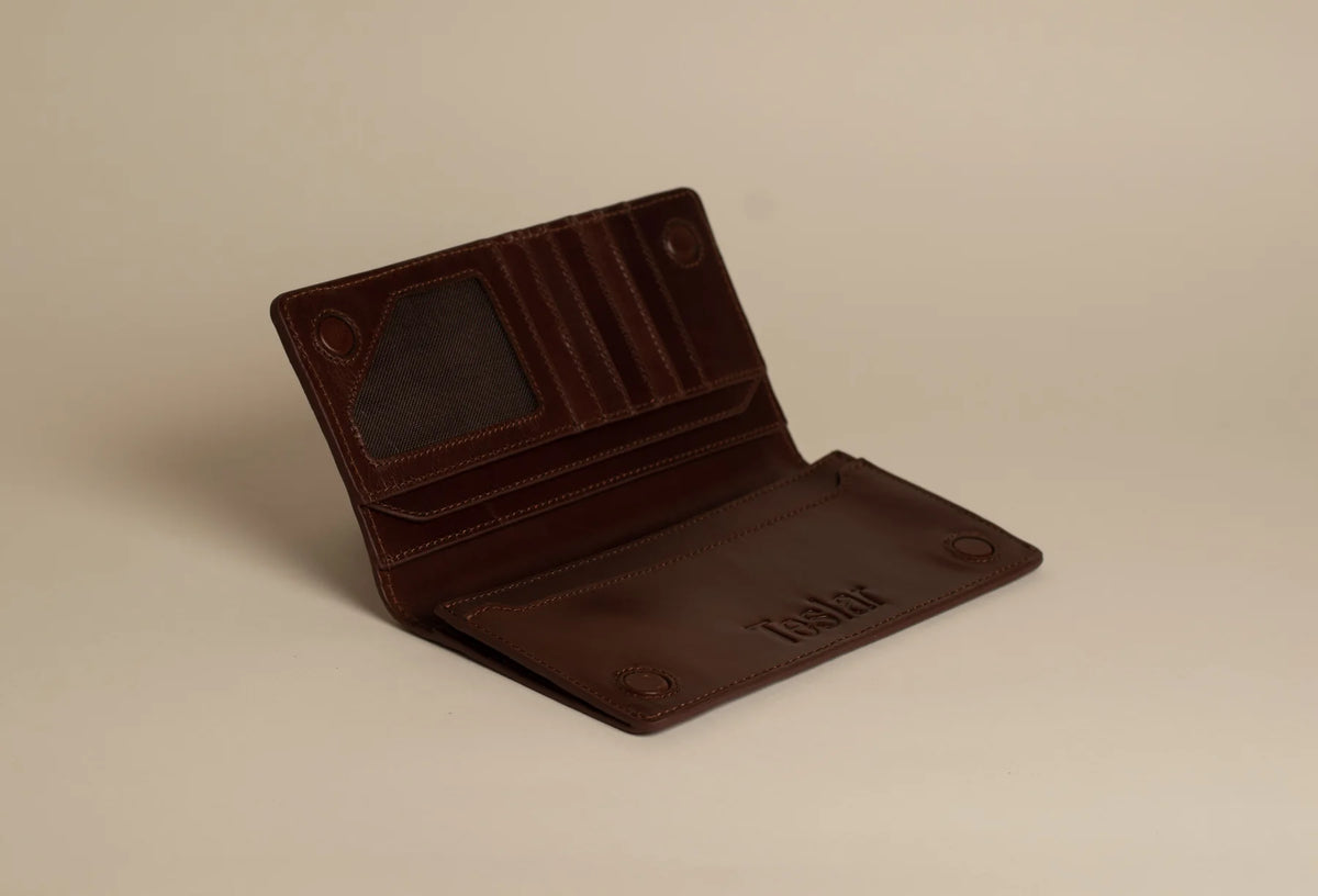 Foreman Long Wallet - Mahogany