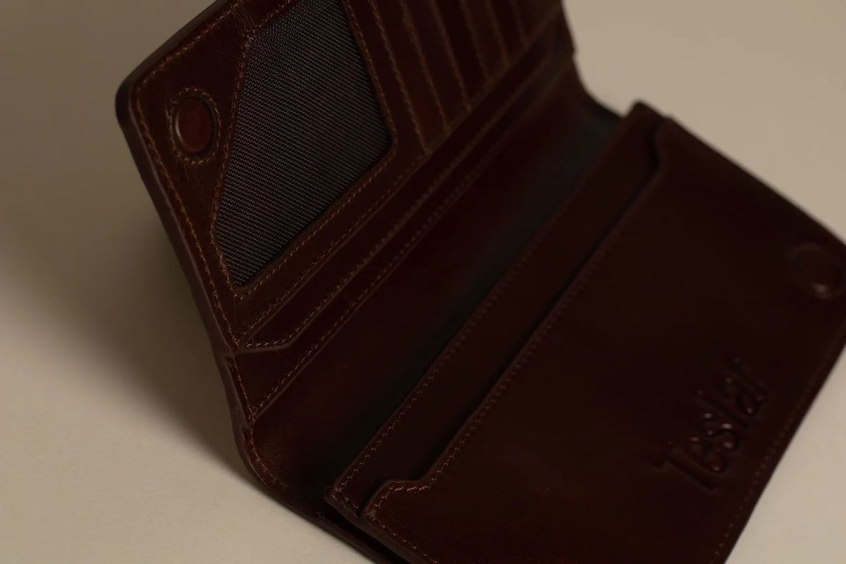 Foreman Long Wallet - Mahogany