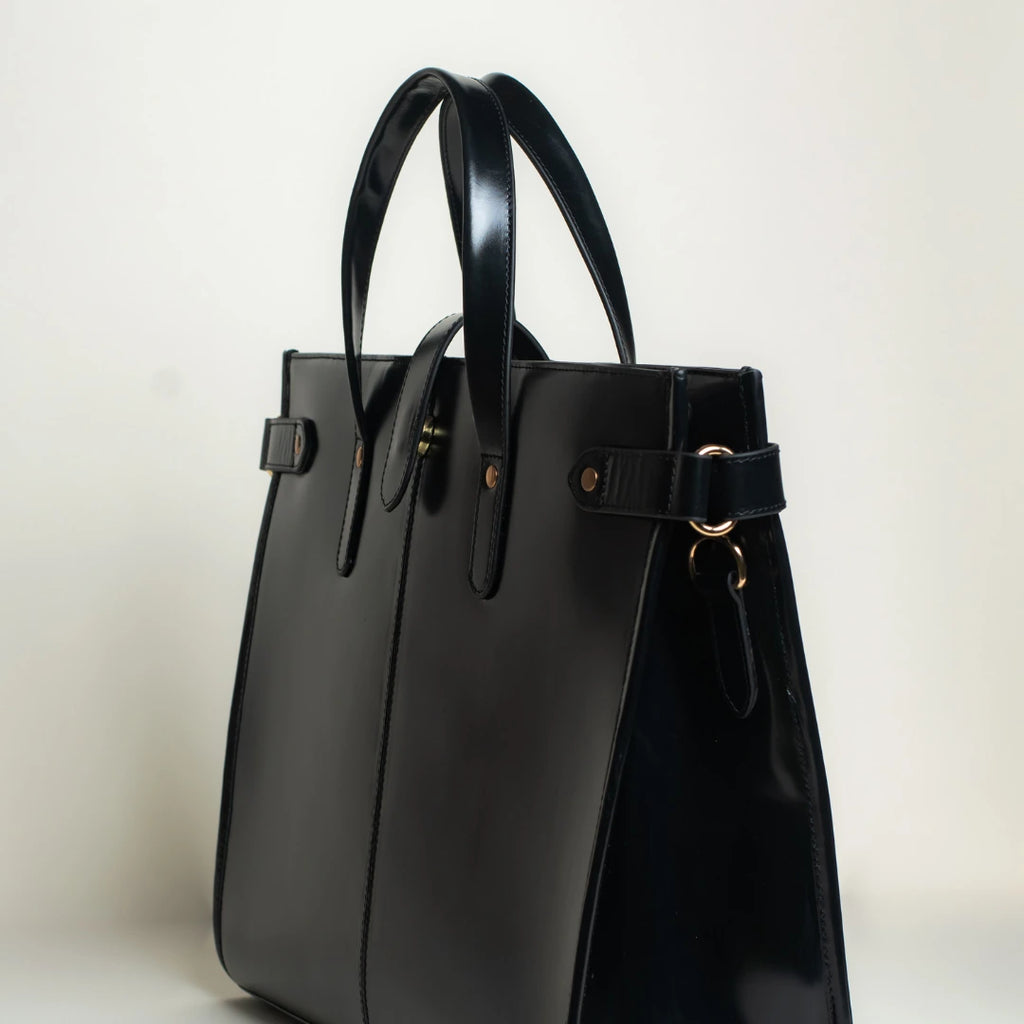 Wrangler Leather Tote - Noir