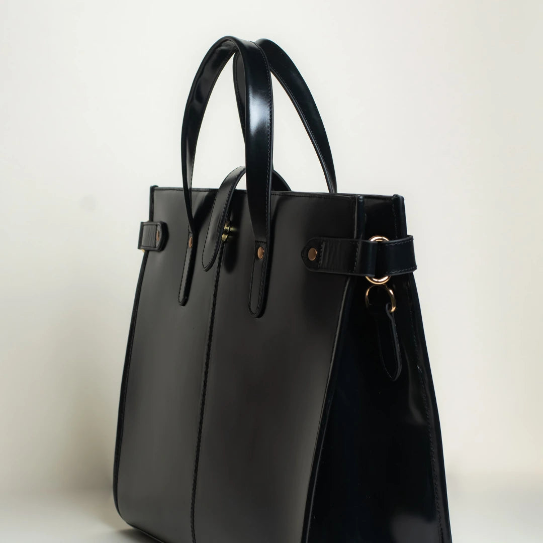 Wrangler Leather Tote - Noir