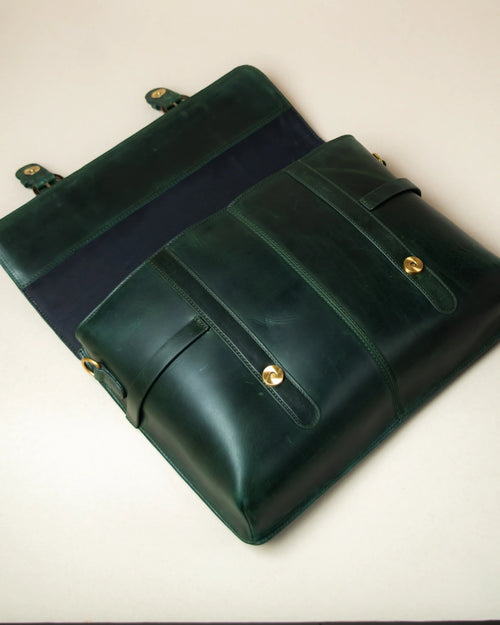 Dispatch Leather Satchel - Jade