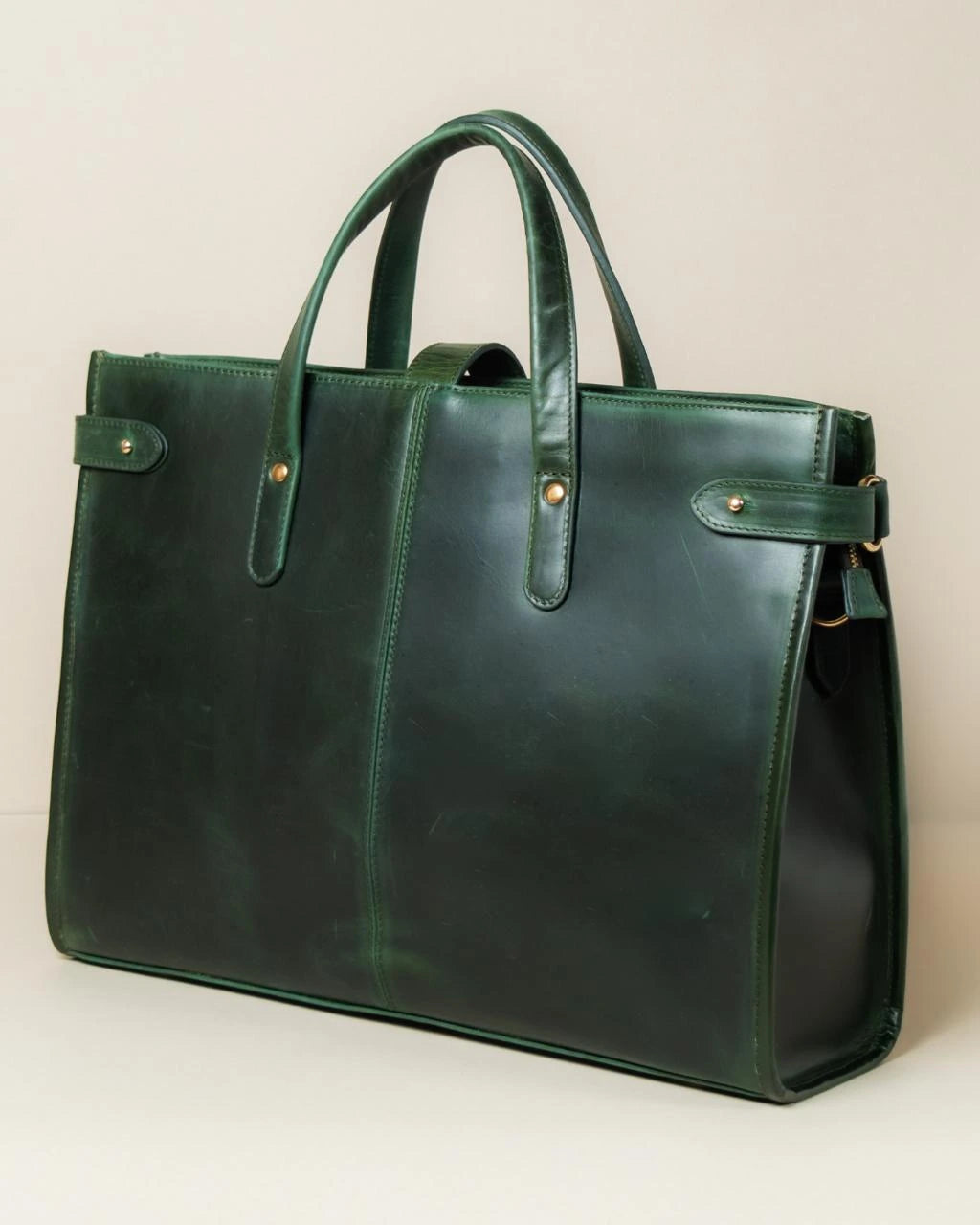 Wrangler Leather Tote - Jade