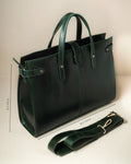 Wrangler Leather Tote - Jade