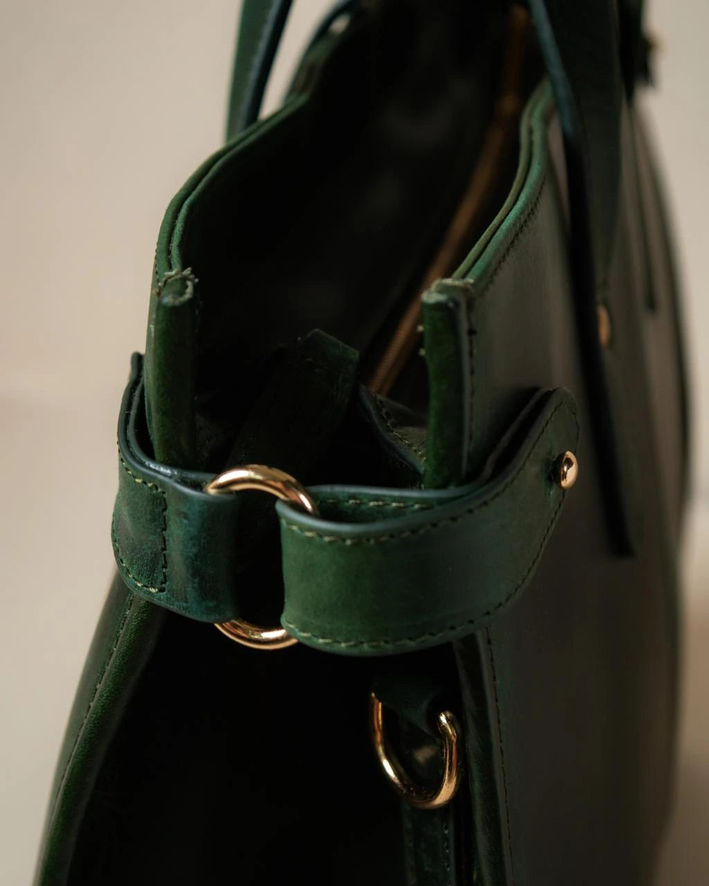 Wrangler Leather Tote - Jade