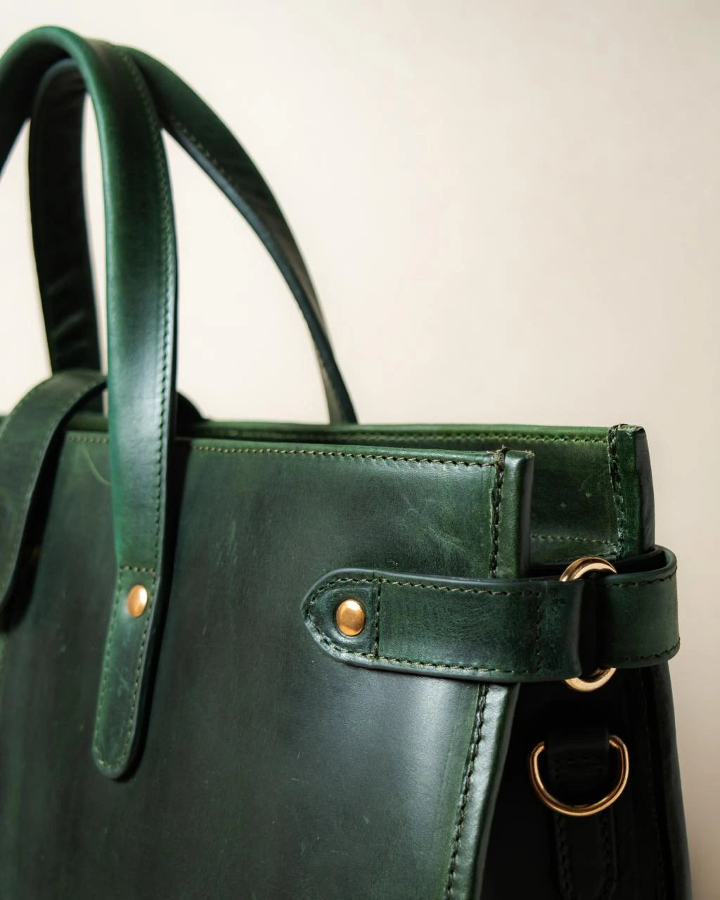 Wrangler Leather Tote - Jade