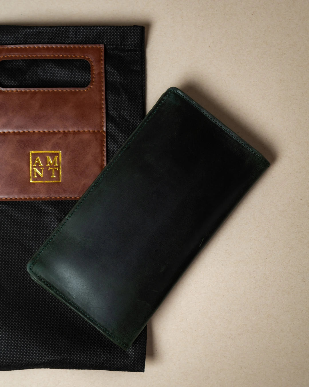 Foreman Long Leather Wallet - Jade