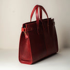 Wrangler Leather Tote - Crimson