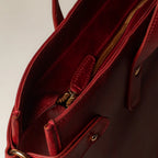 Wrangler Leather Tote - Crimson