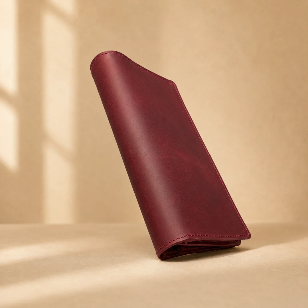 Foreman Long Wallet - Crimson