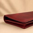 Foreman Long Wallet - Crimson